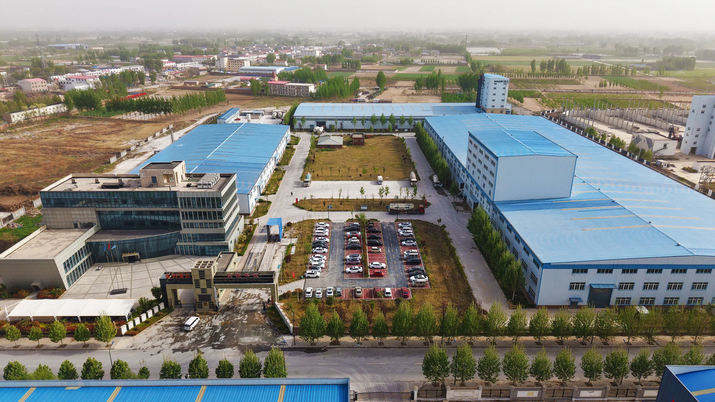 河南筑新建材科技有限公司园区航拍