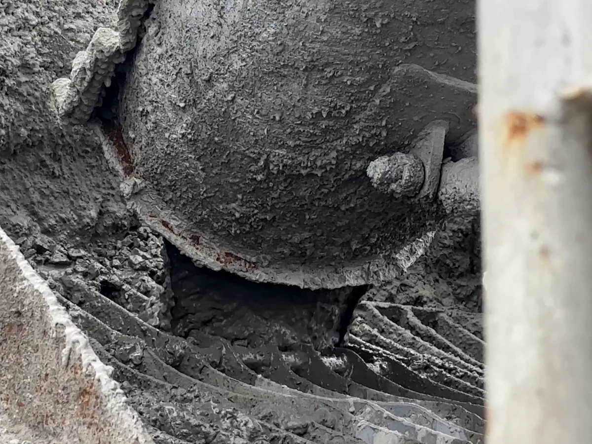 工程项目混凝土泵送施工现场